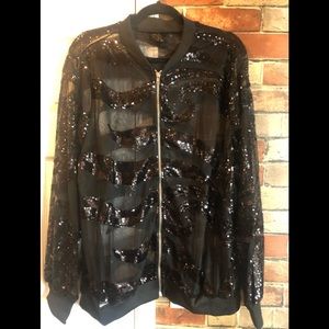 Sequence black jacket never warn